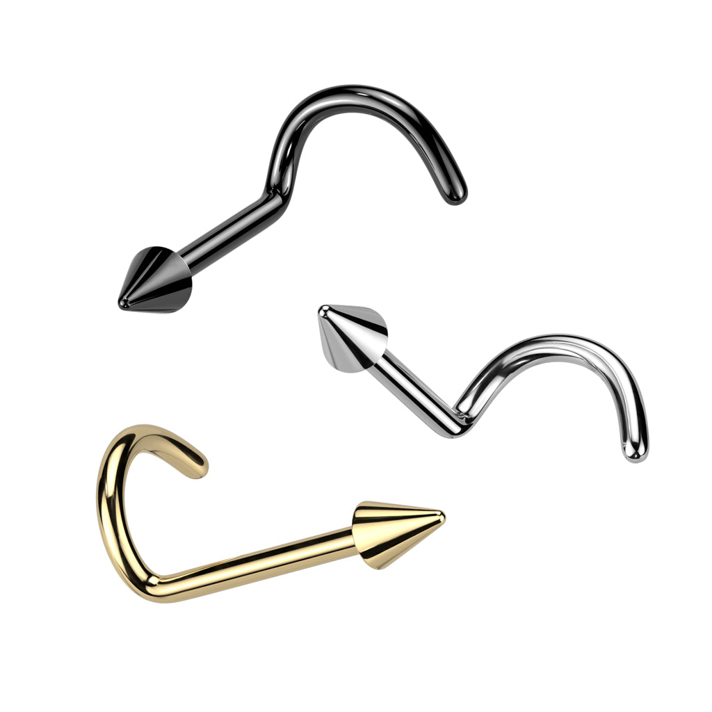 20G Titanium Spike Nose Screw